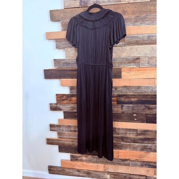 Gap Ruffle-Neck Midi Dress size medium - Picture 3 of 9